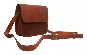 Messenger Briefcase Leather Shoulder Crossbody Men's BusinessHandmade BAG - Picture 1 of 4