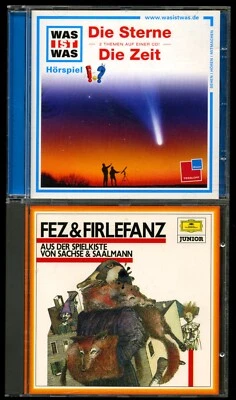 2 Hörbücher★WAS IST WAS•DIE STERNE  & DIE ZEIT★FEZ UND FIRLEFANZ★CDs★SEHR GUT+★ - Bild 1 von 4