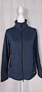 Kerrits Sweater Womens M Blue Full Zip Fleece Riding Knit Jacket Equestrian Coat - Picture 1 of 18