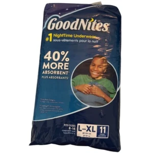 NWT GoodNites Bedtime Underwear Boys 11 Count L-XL (8-14) - Picture 1 of 3