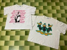 Two Vintage 1993-94 Sylvester the Cat & Daffy Duck T-Shirt  Women’s L and XL