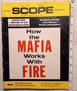 Detroit Scope Magazine January 4th 1969 Mafia 40 Pages Lou Gordon - Picture 1 of 4