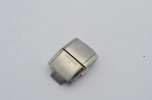 PULSERA DE CAUCHO ETERNA HEBILLA PLEGABLE 22MM CIERRE DE DESPLIEGUE ACERO ACERO - Imagen 1 de 2
