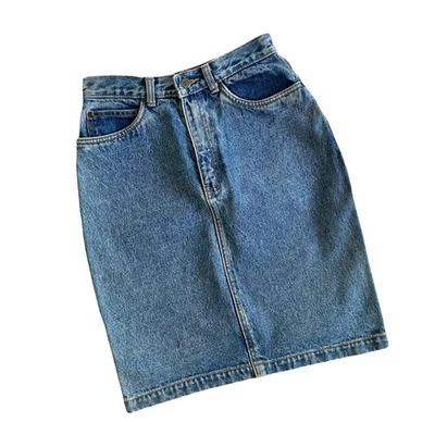 Esprit Sport Vtg 90s Ligh Wash High Rise Pencil Denim Skirt Womens 5/6 - Image 1 of 4