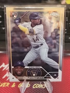 2023 Topps Chrome Update #USC177 Andruw Monasterio - Picture 1 of 2