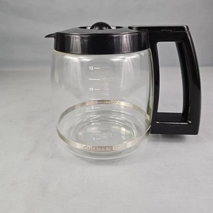 Cuisinart SS-15 Coffee Carafe Pot 12 Cup REPLACEMENT Part Glass w/ Lid  - Picture 1 of 9