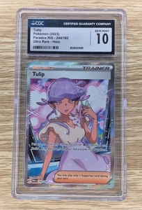 2023 Pokémon Paradox Rift 244/182 Tulip Ultra Rare CGC 10 - Foto 1 di 2