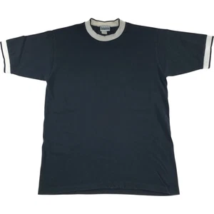 Used BASIC EDITIONS Ringer T-shirt Men's Size Medium - Picture 1 of 4