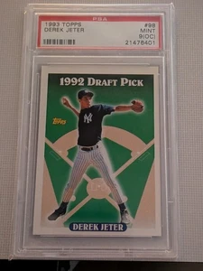 1993 Topps - Derek Jeter #98 (RC) Yankees PSA 9 (OC). - Bild 1 von 2