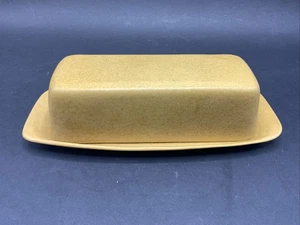 Rare Vintage Bennington Potters Yellow Covered Butter Dish Vermont - Picture 1 of 3