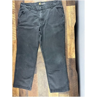 Carhartt Relaxed Fit Canvas Work Pants Men's 38x30 Gray Carpenter Utility - Image 1 of 4