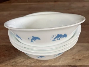 Corelle Delphin Ozean Tanz 4er Set Suppen-Müslischalen - Bild 1 von 5