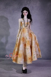 1/3 SD16 SID EID BJD Conjunto Ropa Floral Francés Corte Bajo Corsé Vestido Forrado - Imagen 1 de 13