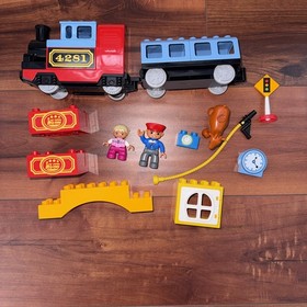 LEGO Duplo My First Train Set 10507 Motorized Locomotive Engine Works Incomplete