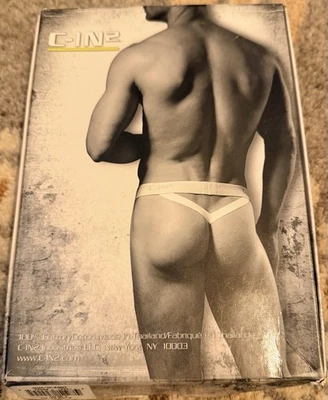 C-IN2 Men’s White Thong Sz XL NIB $20. - Image 1 of 4