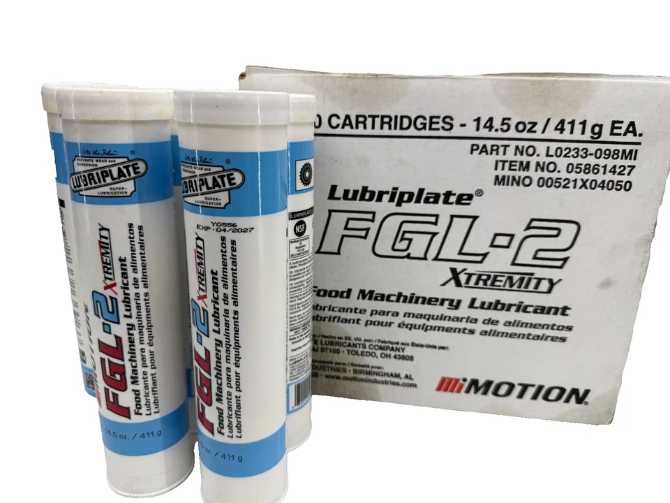 Lote de 5x L0232-098 Lubriplate FGL-2 grasa multiusos para maquinaria de alimentos 14,5 oz Foto 1 de 2