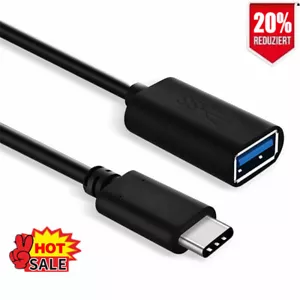 1X Typ C OTG Adapterkabel USB 3.1 Typ C Stecker auf USB 3.0 A Buchse Konverter - Bild 1 von 12