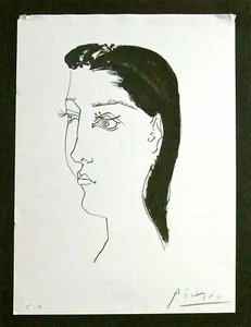 PABLO PICASSO -- A 1960s SIGNED ARTIST'S PROOF RARE ORIGINAL FIRST EDITION LITHO - Picture 1 of 8