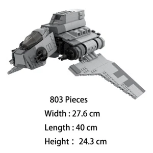 Modubrix Moc Bloques de Construcción Republic Clase Nu Ataque Shuttle Set Ladrillos Kit de Juguete - Imagen 1 de 6