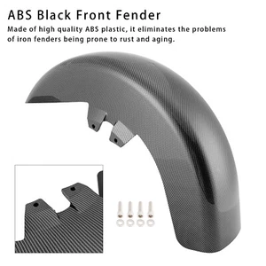 ABS Black Front Fender Fit For Touring Road King Street Glide 1989-2013 - Picture 1 of 13