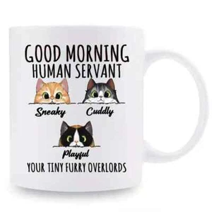Funny Cat Coffee Mug – Cute 3A Grade Ceramic Cup Gift for Cat Lovers - Picture 1 of 6