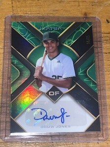 2023 Wild Card DRUW JONES AUTO RC GREEN AUTO MANIA 14/15 AM-TH13