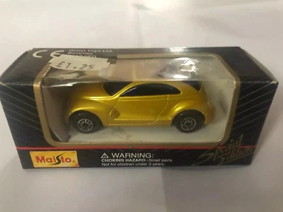 Maisto Plymouth Pronto Cruiser Diecast Model Yellow / Gold 11001  1:64 1999 - Image 1 of 4