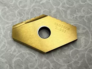 MADISON UTENSILI DA TAGLIO Duodex Vanga Inserti Accusize 2.882" T-15 HSS Serie V - Foto 1 di 5