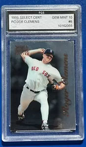 1996 Pinnacle Select Certified Edition #8 Roger Clemens FGS GEM MINT 10 - Picture 1 of 2