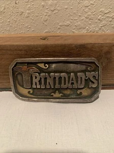 Trinidad’s 4”x2” Messing Gürtelschnalle - Bild 1 von 7