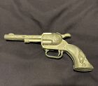 Hubley Smoky Metal Toy Cowboy Gun 1980's 5 1/2" Length ~ Pullback Trigger