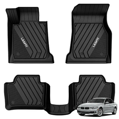Floor Mats for BMW 3 Series (330i/330e/M340i/M3) 2012-2018 All Weather TPE Liner Foto 1 de 4