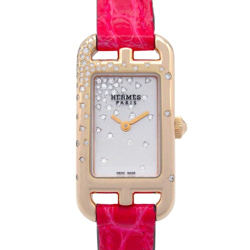 HERMÈS Orologio da polso HERMES Nantucket NA2.172 quarzo oro 18KPG pelle usato