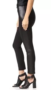 NWT Rag & Bone Dani Leather-Paneled Stretch Skinny Pants $395 size 4 - Picture 1 of 7