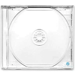 20 Single CD Jewel Case 10.4mm Spine with Clear Tray New Empty Replacement Cover - Picture 1 of 7