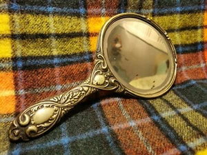 Vintage Victorian Hand Held Mirror - Picture 1 of 7