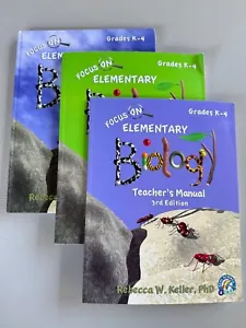 Focus on Elementary Biology 3 Book Set K-4 Teachers Manual Labor Notizbuch Lehrbuch - Bild 1 von 16