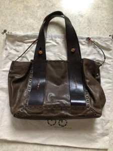 Henry Cuir Leather Tote Bag with Decorative Beads - Picture 1 of 6
