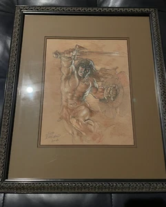 Geof Isherwood original signiert professionell gerahmt 2004 Conan - Bild 1 von 5