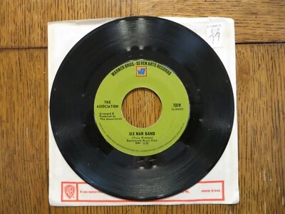 The Association – Six Man Band - 1968 - Warner Bros. 7229 7" Single VG+/Generic - Image 1 of 4