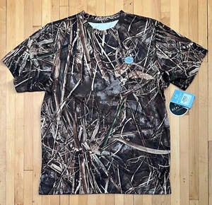 Realtree Fishing Bassmaster Performance Short Sleeve Tee Brown Sample NWT-L - Picture 1 of 12