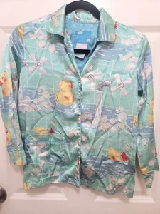Nick & Nora Kids Rub A Dub Duck Print Light weight Silky Feel Pajama Top - Picture 1 of 11