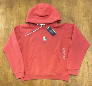 Polo Ralph Lauren Pride Hoodie Rainbow Embroidered Logo Women’s Large NWT - Picture 1 of 6