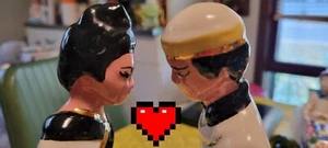 Preciosa Estatuilla Asiática MCM Estatua Pareja Cerámica. Ver detalles.  - Imagen 1 de 22