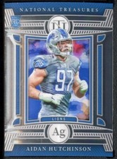 2022 Panini National Treasures Aidan Hutchinson RC Treasure Hunt Silver /25