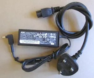 GENUINE ACER A13-045N2A 19V 2.37A AC POWER SUPPLY CHARGER & UK PLUG - Picture 1 of 3