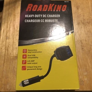 NUEVO Cargador de CC de alta resistencia Roadking (RK01701) 12V/DC Extensión Boom Plug + USB - Imagen 1 de 2