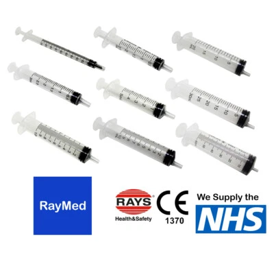 RAYS INJ/LIGHT Rays™ Luer Slip and Eccentric Sterile Syringe Hypodermic UK CE For Injection