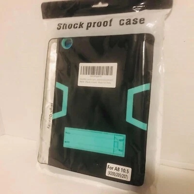 Funda con soporte para Samsung Galaxy Tab A8 10.5, híbrida a prueba de golpes negra verde nueva Foto 1 de 4