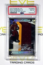 2022 Panini Black NFL Card #SSR-BRO Brian Robinson Sizeable Signature /50 PSA 8